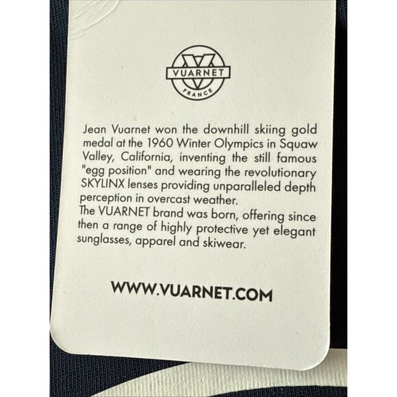 Vuarnet Outline Cotton Short Sleeve T-Shirt NEW Navy Size XL NWT - Picture 7 of 11